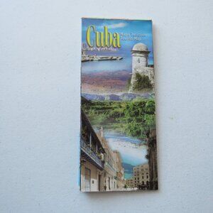Cuba Mapa Turistico Tourist Map Spanish Language 2014